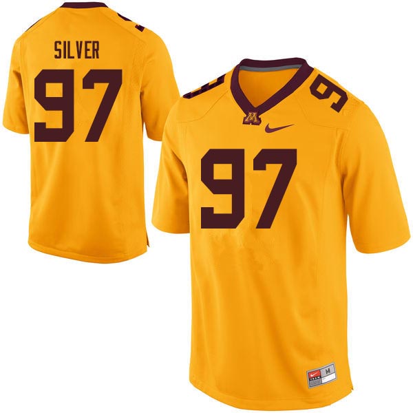 Men #97 Royal Silver Minnesota Golden Gophers College Football Jerseys Sale-Gold